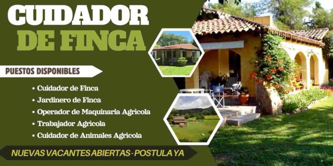 CUIDADOR DE FINCA