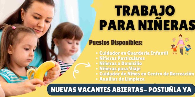 TRABAJO PARA NIÑERA
