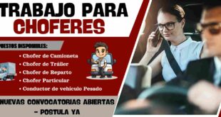 TRABAJOS PARA CHOFERES