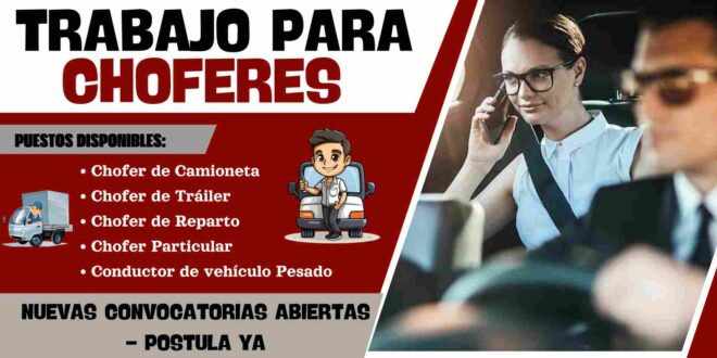 TRABAJOS PARA CHOFERES